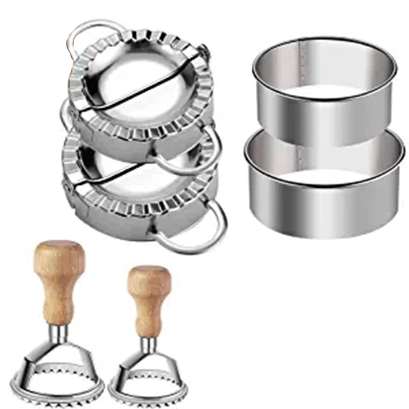 Ravioli Stamp Maker Cutter Round Shapes Mold with Wooden Handle Dumplings Maker Dumpling Press Molds Dumpling Skin Maker
Ravioli Stamp Maker Cutter Round Shapes Mold with Wooden Handle Dumplings Maker Dumpling Press Molds Dumpling Skin Maker