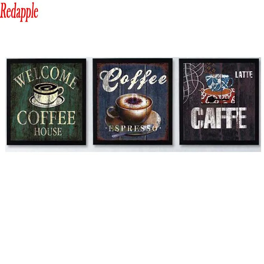 3pcs/set Sure Life Vintage Coffee diamond Painting full square diamond embroidery mosaic Picture for Kitchen Bar Cafe home decor
3pcs/set Sure Life Vintage Coffee diamond Painting full square diamond embroidery mosaic Picture for Kitchen Bar Cafe home decor