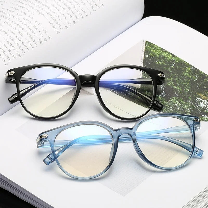 Солнцезащитные очки кошачий глаз с оптической оправой прозрачными линзами