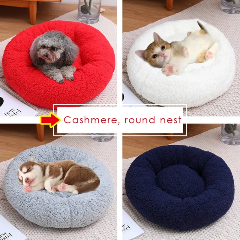 Pet Cat Bed House Long Plush Dogs Basket Kennel Winter Warm Sleeping Bag Pet Products Cushion Mat Cat Supplies New
Pet Cat Bed House Long Plush Dogs Basket Kennel Winter Warm Sleeping Bag Pet Products Cushion Mat Cat Supplies New