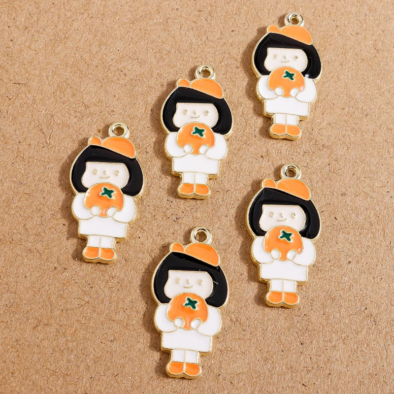 10pcs 14*27mm Cute Enamel Girl Eating Orange Charms for Jewelry Making Alloy Charms Necklaces Earrings Pendants DIY Crafts Gift
10pcs 14*27mm Cute Enamel Girl Eating Orange Charms for Jewelry Making Alloy Charms Necklaces Earrings Pendants DIY Crafts Gift