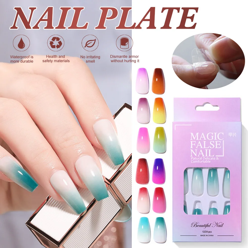 24 PCS Gradient False Nails Chic Gradient Nail Tips DIY Press on Nails Nail Art Manicure Tools Nail stickers Gradient nails
24 PCS Gradient False Nails Chic Gradient Nail Tips DIY Press on Nails Nail Art Manicure Tools Nail stickers Gradient nails