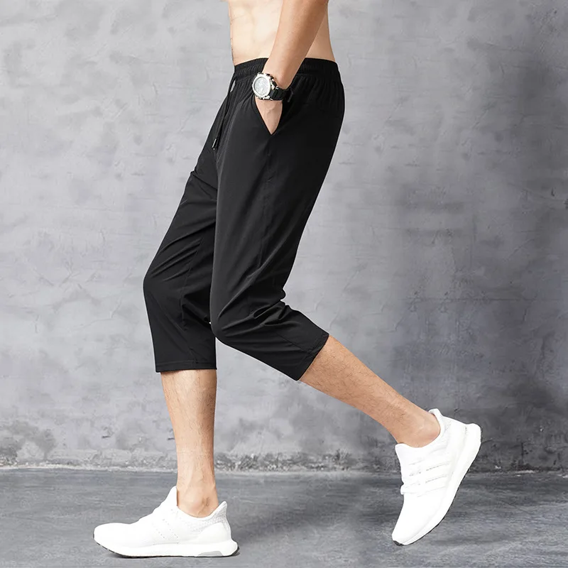 New Summer Calf-length Pants Men Ice Silk Mens Causal Pencil Pants Elastic Trousers Fashion Joggers Men Streetwear Clothing 5xl
New Summer Calf-length Pants Men Ice Silk Mens Causal Pencil Pants Elastic Trousers Fashion Joggers Men Streetwear Clothing 5xl
