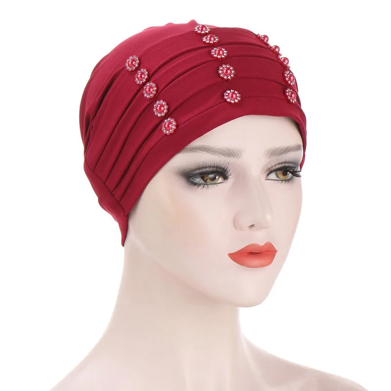2020 Cotton Muslim Turban Hat Solid Color Beaded Inner Hijab Caps Women Warm Head Scarves Bonnet Muslim Hijabs femme Headwrap
2020 Cotton Muslim Turban Hat Solid Color Beaded Inner Hijab Caps Women Warm Head Scarves Bonnet Muslim Hijabs femme Headwrap