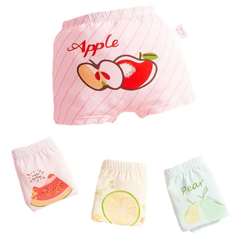 Popular 4Pcs Kids Girl Underwear Cotton Boxer Briefs Cartoon Fruit Print Boyshorts Panty
Popular 4Pcs Kids Girl Underwear Cotton Boxer Briefs Cartoon Fruit Print Boyshorts Panty