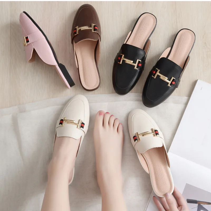 2020 Women's Elegant Mules Woman Casual Slippers Ladies Low Heels Fashion Female Lazy Toe Shoes Women Outdoor Leisure CFootwear
2020 Women's Elegant Mules Woman Casual Slippers Ladies Low Heels Fashion Female Lazy Toe Shoes Women Outdoor Leisure CFootwear