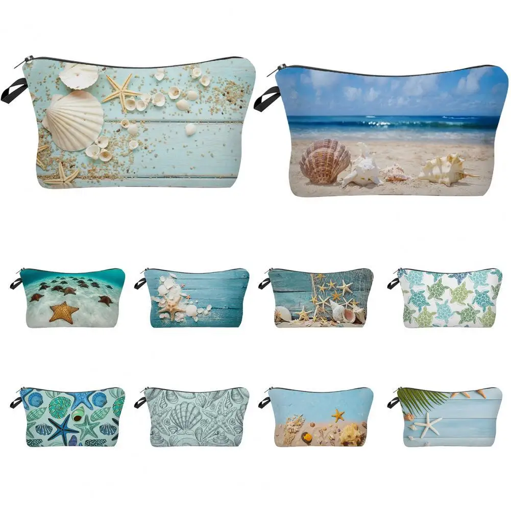 Pencil Case Durable Cosmetic Bag Long Lasting Water Resistant Retro Seashell Starfish Print Large Capacity Toiletry Bag
Pencil Case Durable Cosmetic Bag Long Lasting Water Resistant Retro Seashell Starfish Print Large Capacity Toiletry Bag
