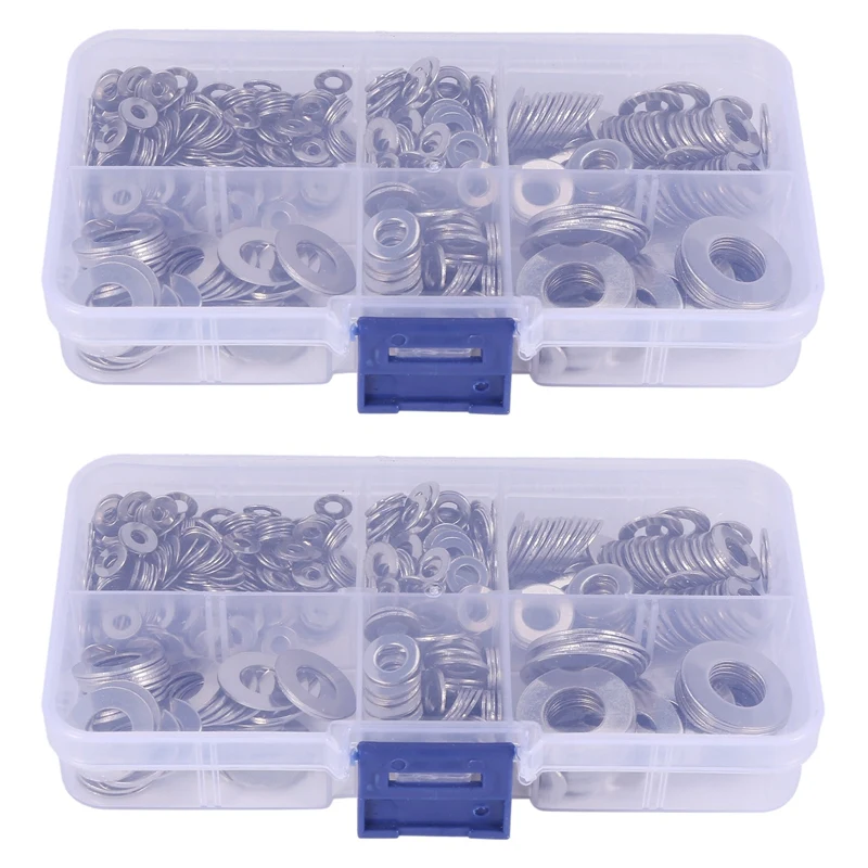 1320 Pcs/Set M3 M4 M5 M6 M8 M10 Washer Spacers Stainless Steel Flat Washer Plain Gasket Spacers Kit Screw Bolt Fastener
1320 Pcs/Set M3 M4 M5 M6 M8 M10 Washer Spacers Stainless Steel Flat Washer Plain Gasket Spacers Kit Screw Bolt Fastener
