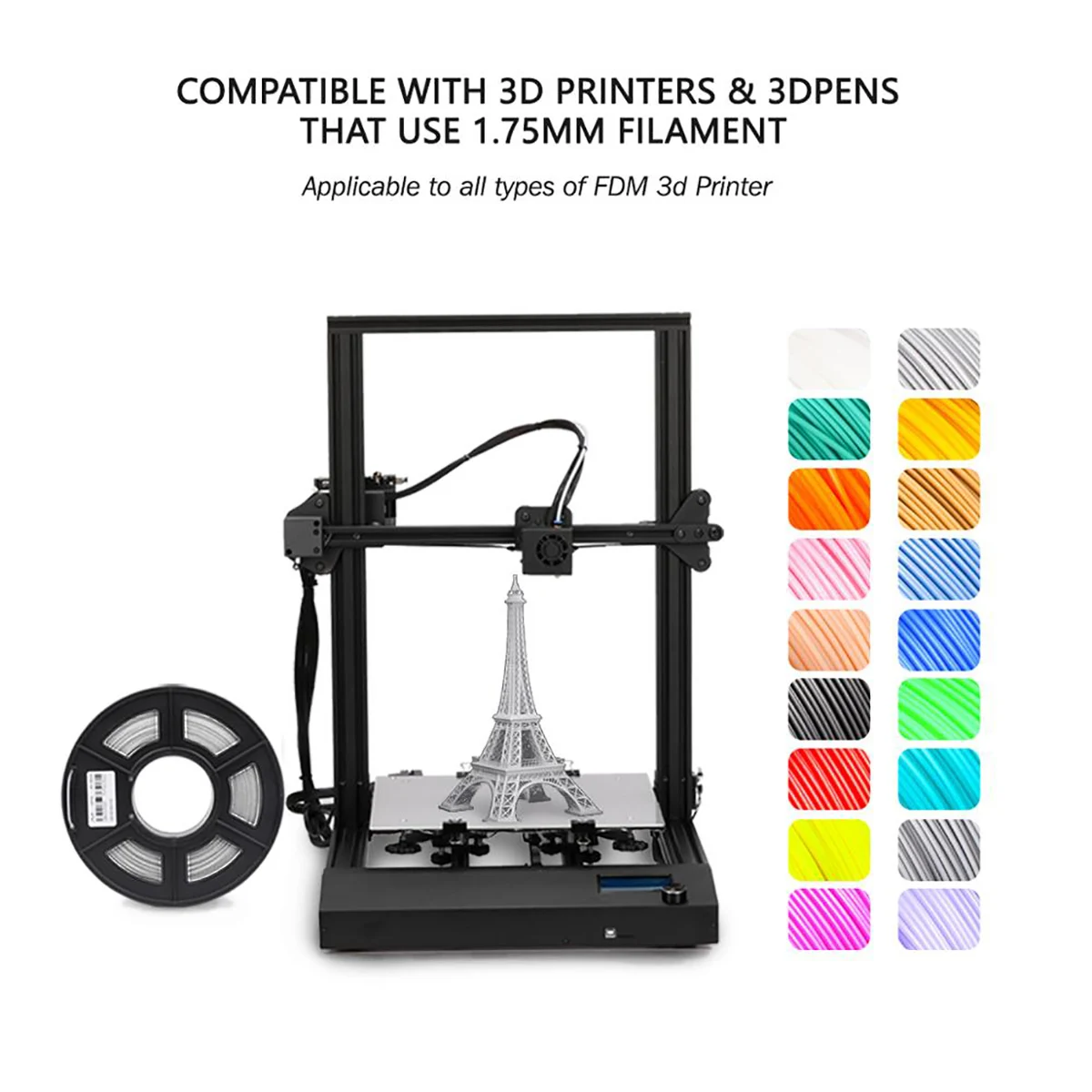 KAIGE PLA 3D Printer Filament 1kg 1.75mm Spool Tolerance +/-0.02mm Non-toxic Low shrinkage Material For 3D Pen DIY Printing
KAIGE PLA 3D Printer Filament 1kg 1.75mm Spool Tolerance +/-0.02mm Non-toxic Low shrinkage Material For 3D Pen DIY Printing