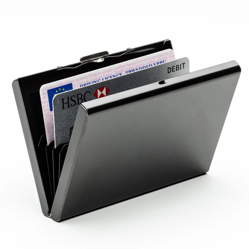 Black Case Travel Protector Business Stainless Steel Card Holder Wallet Slim Gift Multifunction Anti-theft Women Men
Black Case Travel Protector Business Stainless Steel Card Holder Wallet Slim Gift Multifunction Anti-theft Women Men