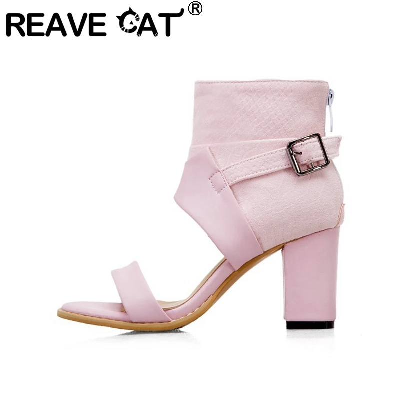 Женские босоножки на высоком каблуке REAVE CAT, летние полусапожки больших размеров 34-50, праздничные полусапожки с пряжкой и молнией
Женские босоножки на высоком каблуке REAVE CAT, летние полусапожки больших размеров 34-50, праздничные полусапожки с пряжкой и молнией