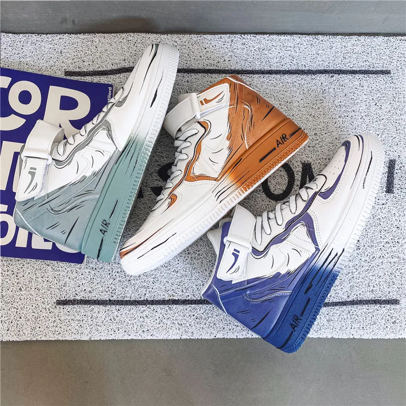 Men's shoes autumn 2021 new high top shoes Korean fashion student board shoes men's sports shoes chunky sneakers sneaker
Men's shoes autumn 2021 new high top shoes Korean fashion student board shoes men's sports shoes chunky sneakers sneaker