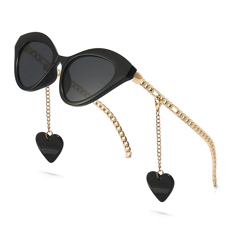 JackJad Fashion Cool Unique Women Cat Eye Style Sunglasses With Gold Metal Chain Vintage Brand Design Sun Glasses Shades 0978
JackJad Fashion Cool Unique Women Cat Eye Style Sunglasses With Gold Metal Chain Vintage Brand Design Sun Glasses Shades 0978