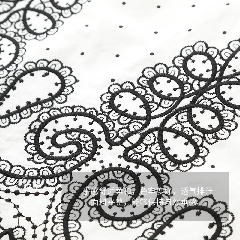Only Plus White Cotton Dress Embroidery Polka Dot Heavy industry High Waist Party Dresses For Women Summer Ruffle Vestidos
Only Plus White Cotton Dress Embroidery Polka Dot Heavy industry High Waist Party Dresses For Women Summer Ruffle Vestidos