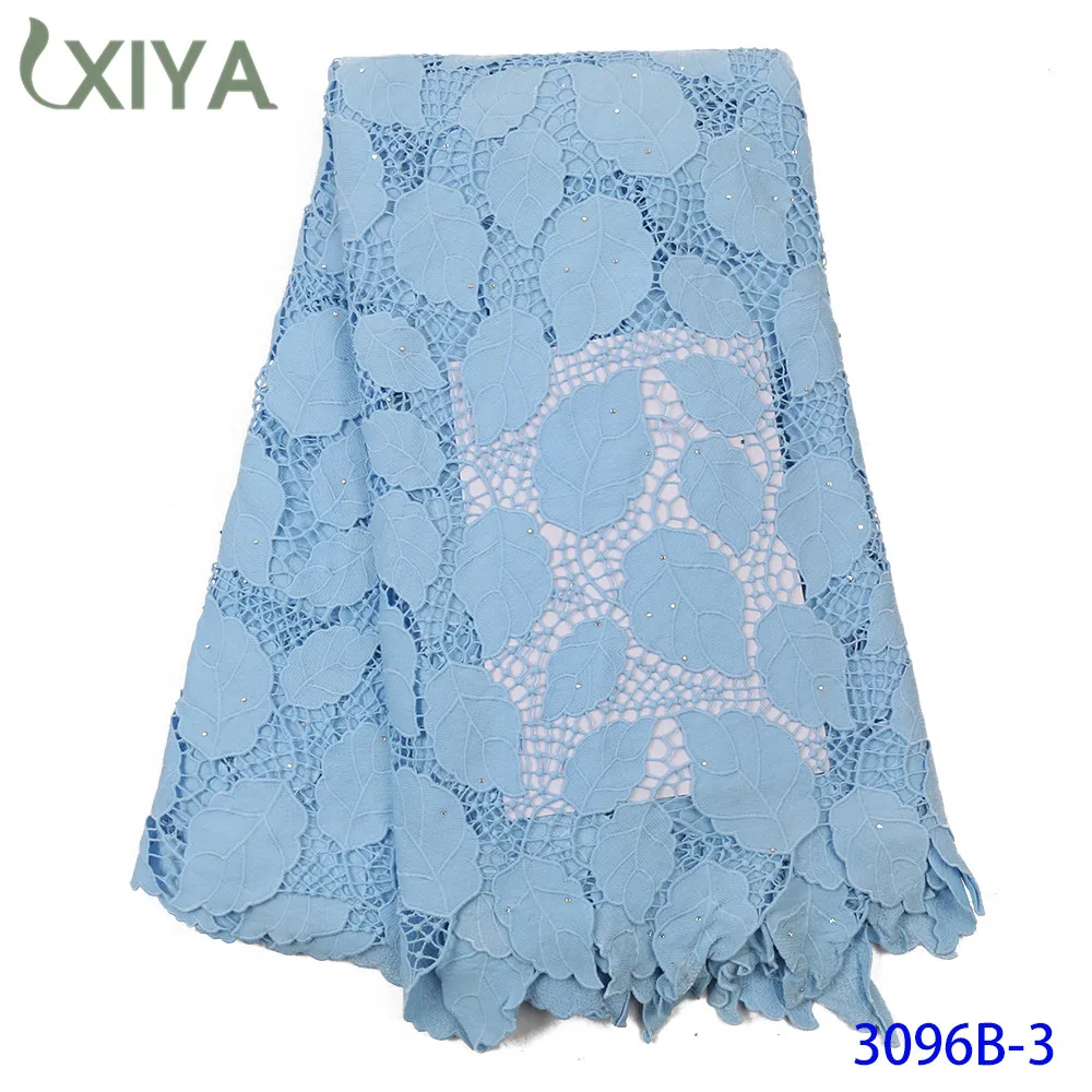 Embroidery African Lace Fabrics Sky Blue Cord Lace with Stones High Quality Guipure Lace Fabrics for Bridal Material APW3096B
Embroidery African Lace Fabrics Sky Blue Cord Lace with Stones High Quality Guipure Lace Fabrics for Bridal Material APW3096B