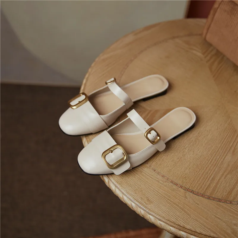 Meotina Women Mules Shoes Buckle Genuine Leather Chunky Heels Pumps Round Toe Mid Heels Casual Footwear Ladies Leisure Shoes 39
Meotina Women Mules Shoes Buckle Genuine Leather Chunky Heels Pumps Round Toe Mid Heels Casual Footwear Ladies Leisure Shoes 39