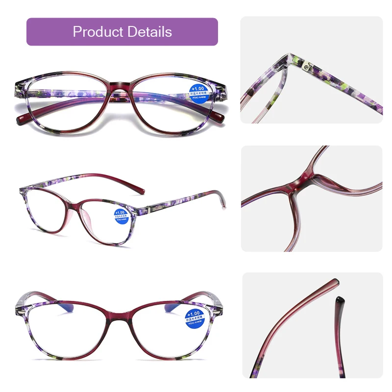 Spring Leg Printing Reading Glasses Anti-blue Light Fashion High Definition Women Glasses Diopter +1.0 1.5 2.0 2.5 3.0 3.5 4.0
Spring Leg Printing Reading Glasses Anti-blue Light Fashion High Definition Women Glasses Diopter +1.0 1.5 2.0 2.5 3.0 3.5 4.0