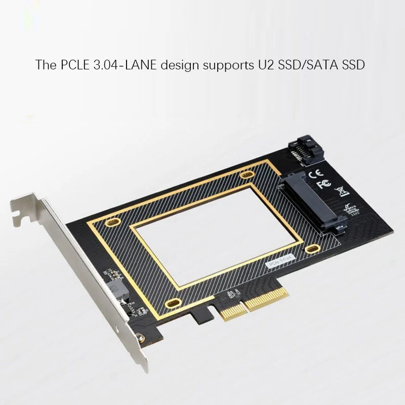 Pcie to U.2 Expansion Card, 2.5-Inch Pci-E X16 to U.2 Sff-8639 Ssd Adapter Card Supports Win10/8
Pcie to U.2 Expansion Card, 2.5-Inch Pci-E X16 to U.2 Sff-8639 Ssd Adapter Card Supports Win10/8