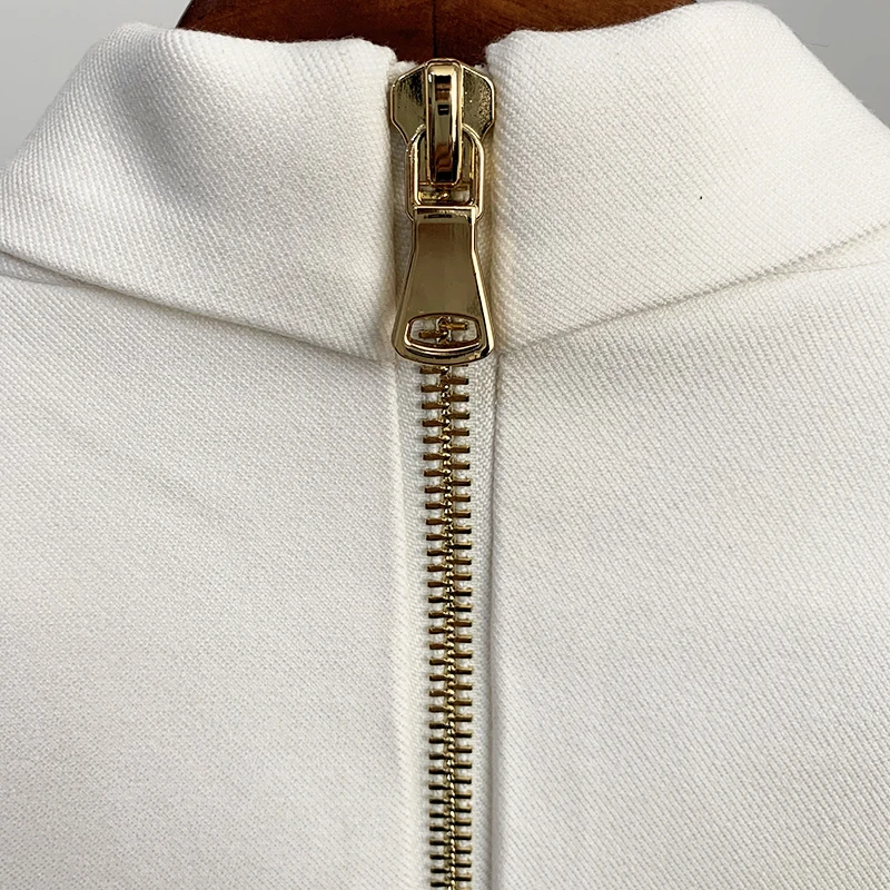 Newest 2021 Designer Blazer Dress Women's Double Breasted Lion Buttons Notched Dress
Newest 2021 Designer Blazer Dress Women's Double Breasted Lion Buttons Notched Dress