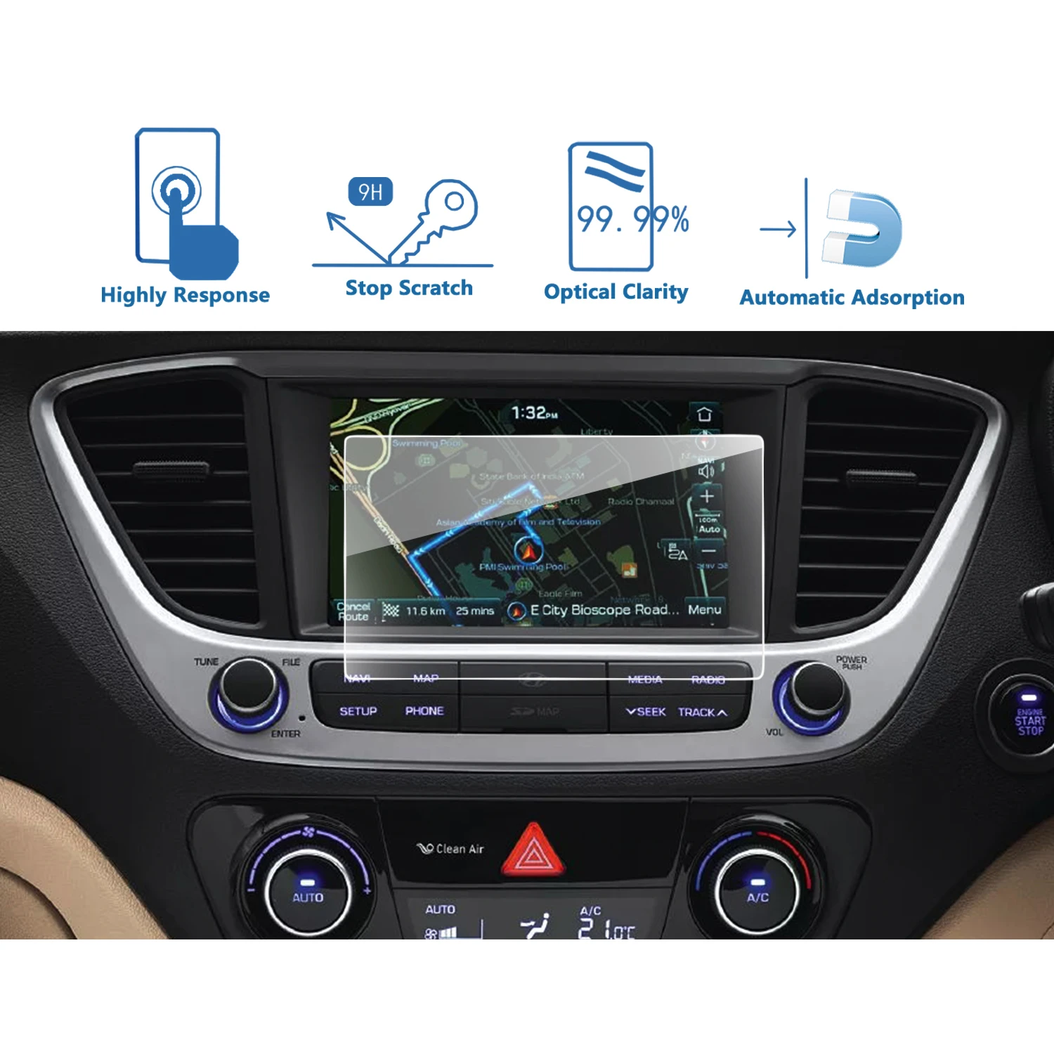 Закаленное стекло LFOTPP для системы Verna AVN, 7 дюймов, 2017, 2018
Закаленное стекло LFOTPP для системы Verna AVN, 7 дюймов, 2017, 2018