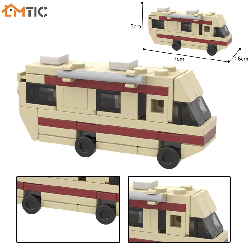 Classic U.S. Drama Movie TV Series Walter White Work Car Mini Model Building Blocks Break-Ing Bad DIY Bus Assembly Bricks Toys
Classic U.S. Drama Movie TV Series Walter White Work Car Mini Model Building Blocks Break-Ing Bad DIY Bus Assembly Bricks Toys