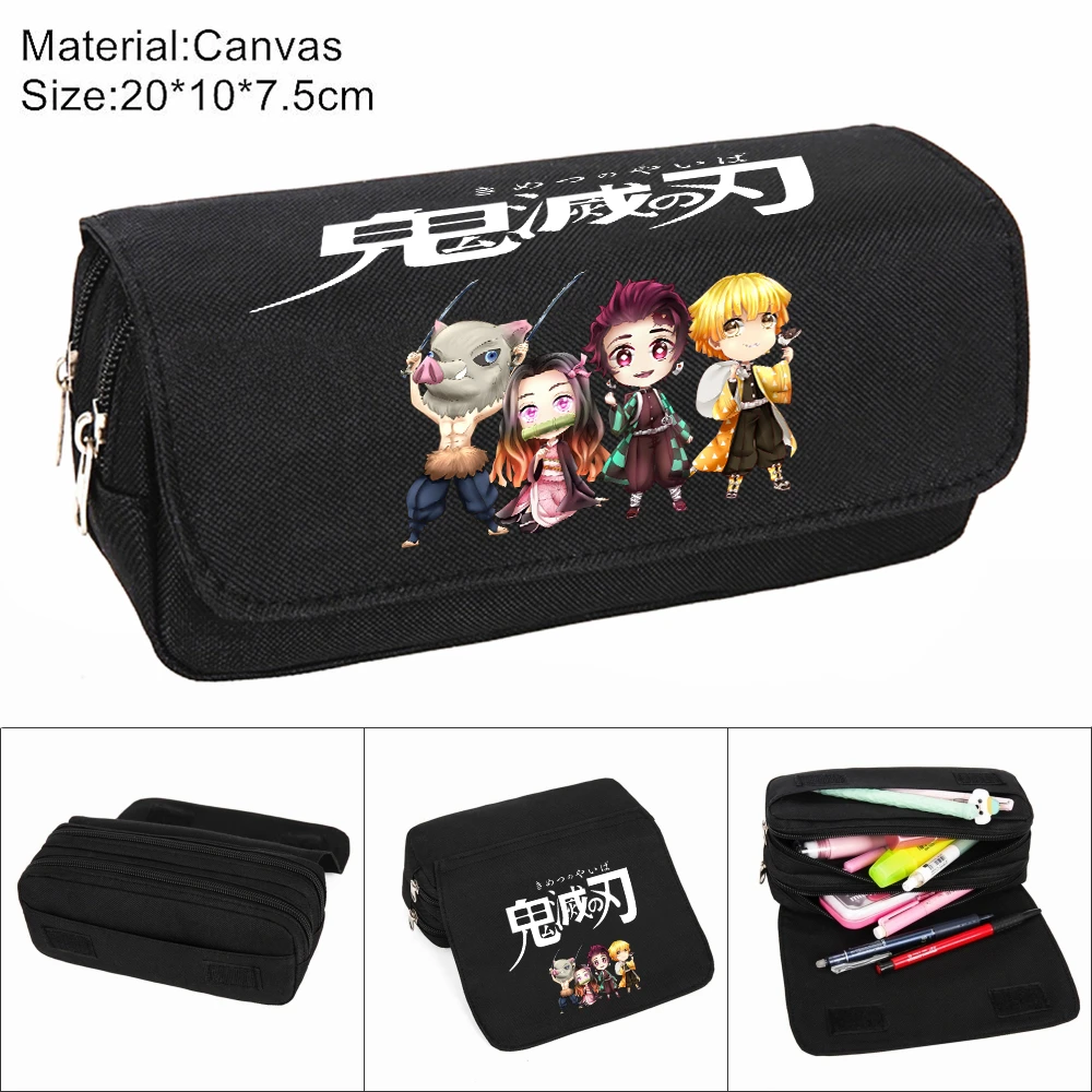 Anime Demon Slayer Student Pencil Case Cosmetic Bag Zipper Casual Penbag Canvas Women Cartoon Makeup Bag Stationery Gift
Anime Demon Slayer Student Pencil Case Cosmetic Bag Zipper Casual Penbag Canvas Women Cartoon Makeup Bag Stationery Gift