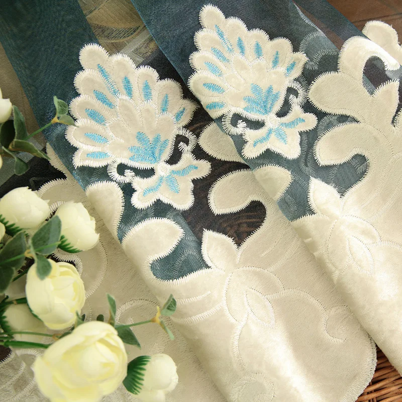 Custom curtains for Living Room Bedroom European-Style Cheney Blackout Cutout Embroidered Curtain Left and Right Biparting Open
Custom curtains for Living Room Bedroom European-Style Cheney Blackout Cutout Embroidered Curtain Left and Right Biparting Open