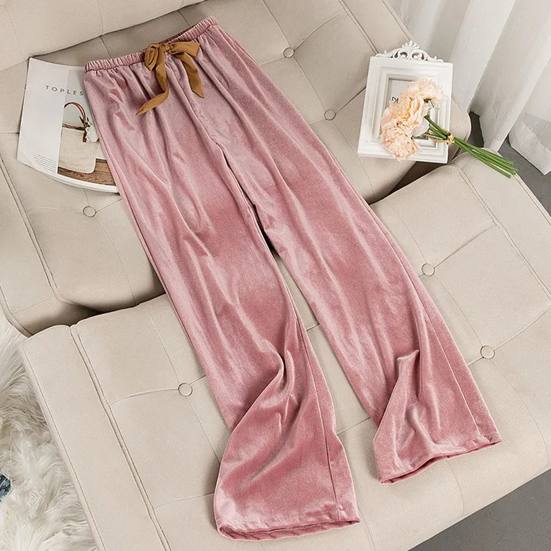 Velvet Lace Patchwork Nightgown Women Long Sleeve V-Neck Long Nightdress Elastic Waist Loose Pants Lady 2021 New Elegant Casual
Velvet Lace Patchwork Nightgown Women Long Sleeve V-Neck Long Nightdress Elastic Waist Loose Pants Lady 2021 New Elegant Casual