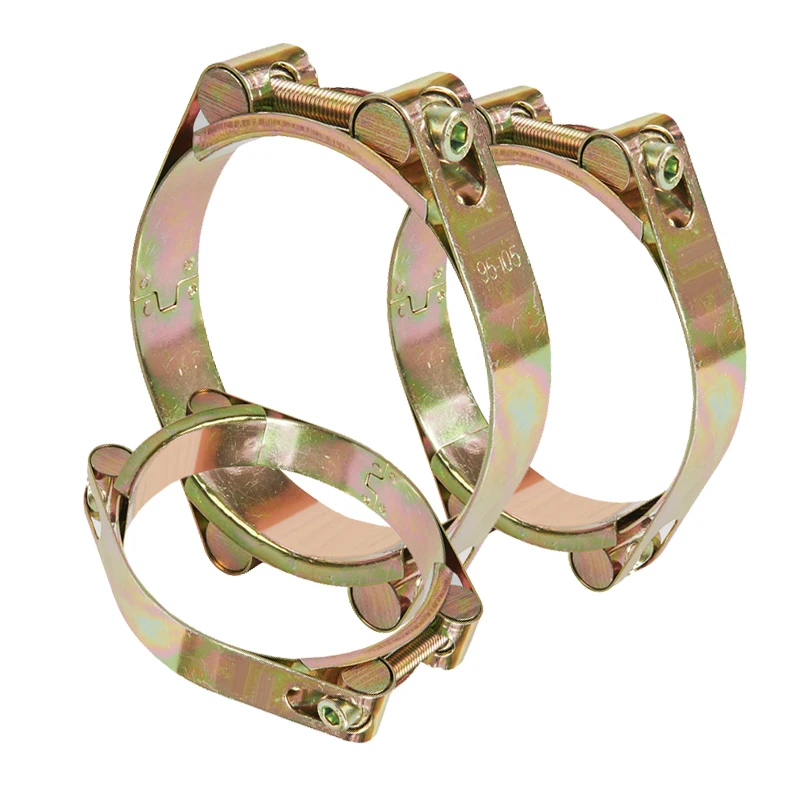 5Pcs Iron Galvanized Double Strengthen Hose Hoops Circular Pipe Clamp Air Water Tube Clips Fuel Clamps Exhaust Ring | Обустройство