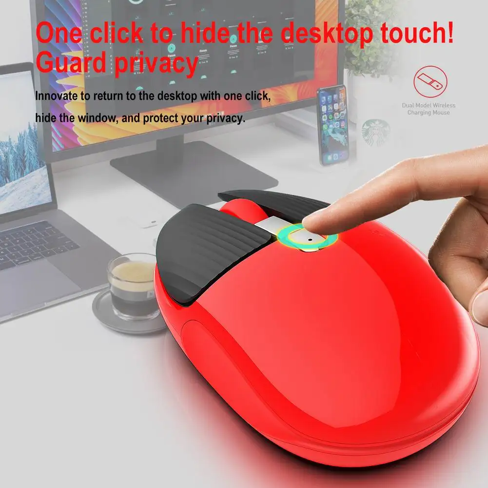 2.4G Wireless Mouse with Receiver Rechargeable Silent Office Mouse Adjustable DPI Settings, 4 Buttons
2.4G Wireless Mouse with Receiver Rechargeable Silent Office Mouse Adjustable DPI Settings, 4 Buttons
