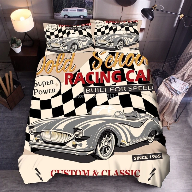 3D Car Cartoon Duvet Cover Comforter Cover Set Twin Full Queen King Size Bedding Set Soft Comfortable Bedclothes Home Textile
3D Car Cartoon Duvet Cover Comforter Cover Set Twin Full Queen King Size Bedding Set Soft Comfortable Bedclothes Home Textile