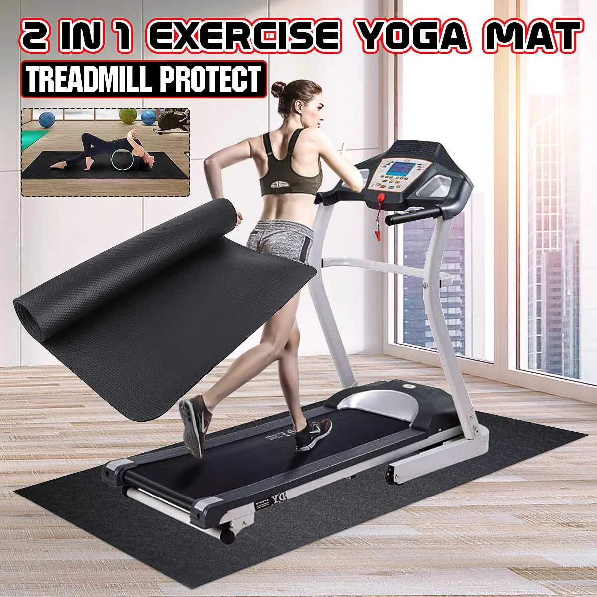 180x75cm NBR Gym Mat For Floor Protection And Shock Absorption For Treadmills And Indoor Exercise Bikes To Eliminate Static Elec
180x75cm NBR Gym Mat For Floor Protection And Shock Absorption For Treadmills And Indoor Exercise Bikes To Eliminate Static Elec