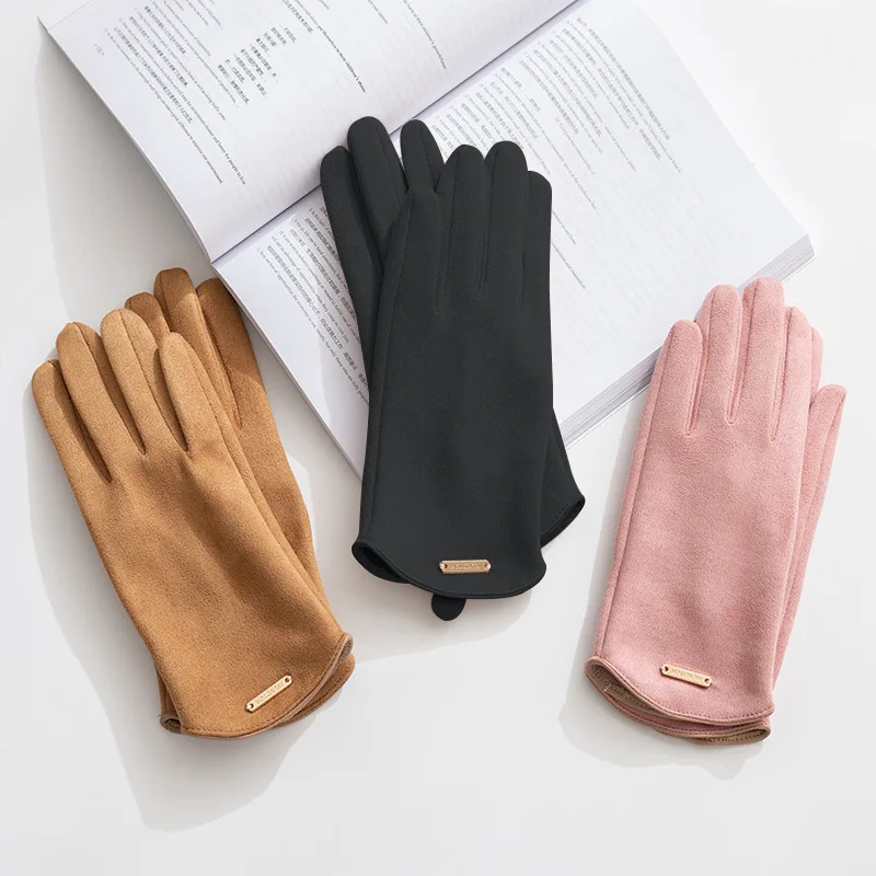 Women's Winter Elegant Gloves Warm Touch Screen Elegant Suede Full Finger Cycling Driving Mittens guantes Femme
Women's Winter Elegant Gloves Warm Touch Screen Elegant Suede Full Finger Cycling Driving Mittens guantes Femme