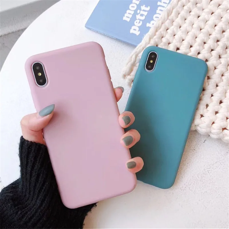 Fashion Matte Candy Pure Color Cases For iPhone 11 11pro max 8 7 6 6S Plus X XS XR MAX Soft Silicone TPU Solid Back Shell Fundas 
Fashion Matte Candy Pure Color Cases For iPhone 11 11pro max 8 7 6 6S Plus X XS XR MAX Soft Silicone TPU Solid Back Shell Fundas