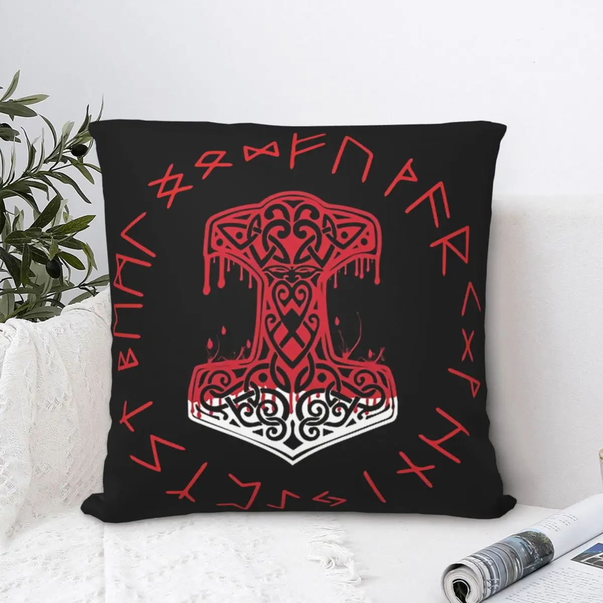 Капающий Mjolnir и Runes чехол для подушки из полиэстера Викинг норвежский мифология для дивана Автомобильный декоративный мягкий чехол
Капающий Mjolnir и Runes чехол для подушки из полиэстера Викинг норвежский мифология для дивана Автомобильный декоративный мягкий чехол