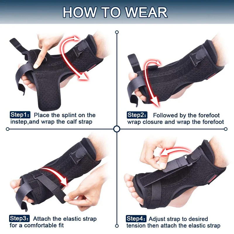 Adjustable Plantar Fasciitis Night Foot Splint Drop Orthotic Brace Elastic Dorsal Night Splint Foot Care Tool
Adjustable Plantar Fasciitis Night Foot Splint Drop Orthotic Brace Elastic Dorsal Night Splint Foot Care Tool