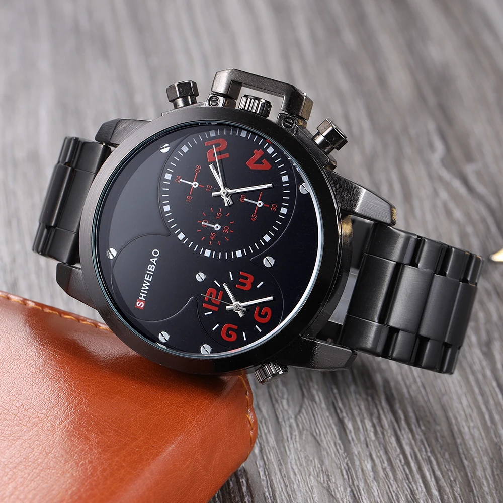 SHIWEIBAO Brand Men's Business Sports Quartz Watches Hot Sale Dual Movement Stainless Steel Trendy Military Male Wristwatch
SHIWEIBAO Brand Men's Business Sports Quartz Watches Hot Sale Dual Movement Stainless Steel Trendy Military Male Wristwatch