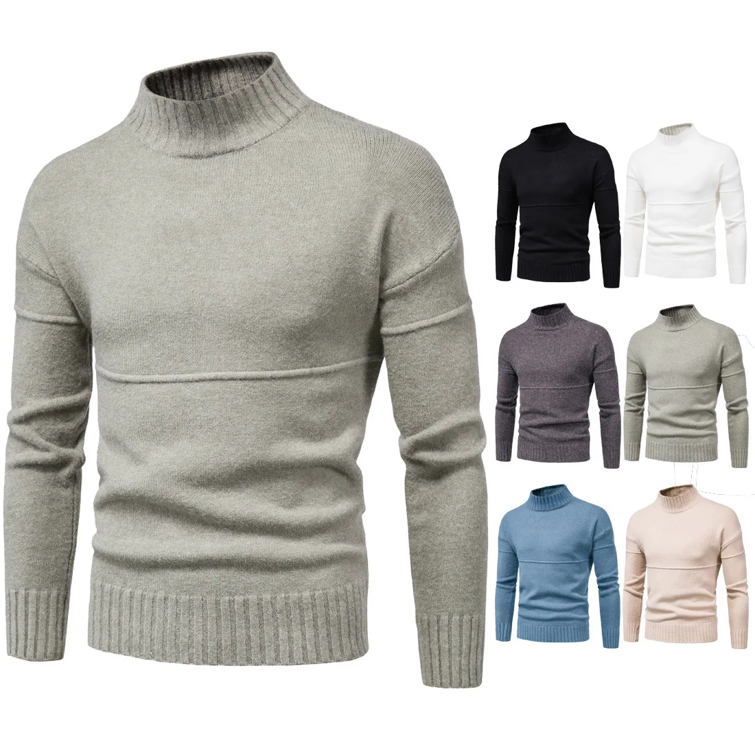 2020 New Mens Warm Sweater Casual Fashion Knitted Pullover Sweaters Male Solid Color Knitwear Tops
2020 New Mens Warm Sweater Casual Fashion Knitted Pullover Sweaters Male Solid Color Knitwear Tops