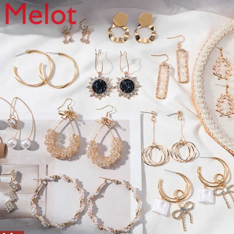 European Style Fashion Ear Studs High-Grade Earrings for Women 2021new Trendy Best-Selling Earrings Fabulous Pearl Earrings
European Style Fashion Ear Studs High-Grade Earrings for Women 2021new Trendy Best-Selling Earrings Fabulous Pearl Earrings