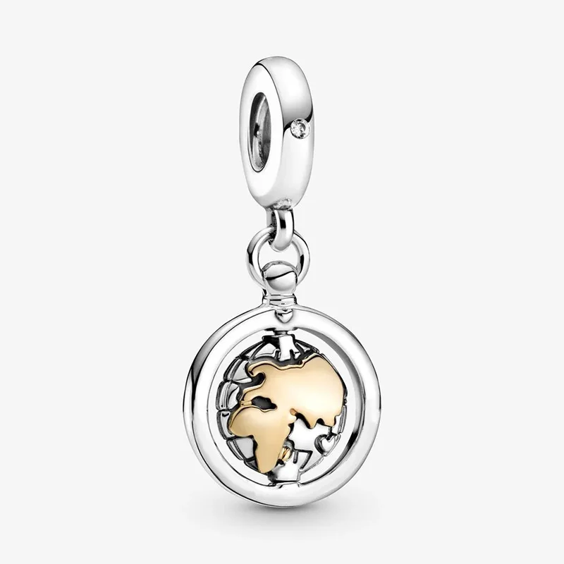 Genuine 2021 New 925 Sterling Silver Beads Spinning World Dangle Charms Fit Original Pandora Bracelet Women DIY Jewelry
Genuine 2021 New 925 Sterling Silver Beads Spinning World Dangle Charms Fit Original Pandora Bracelet Women DIY Jewelry