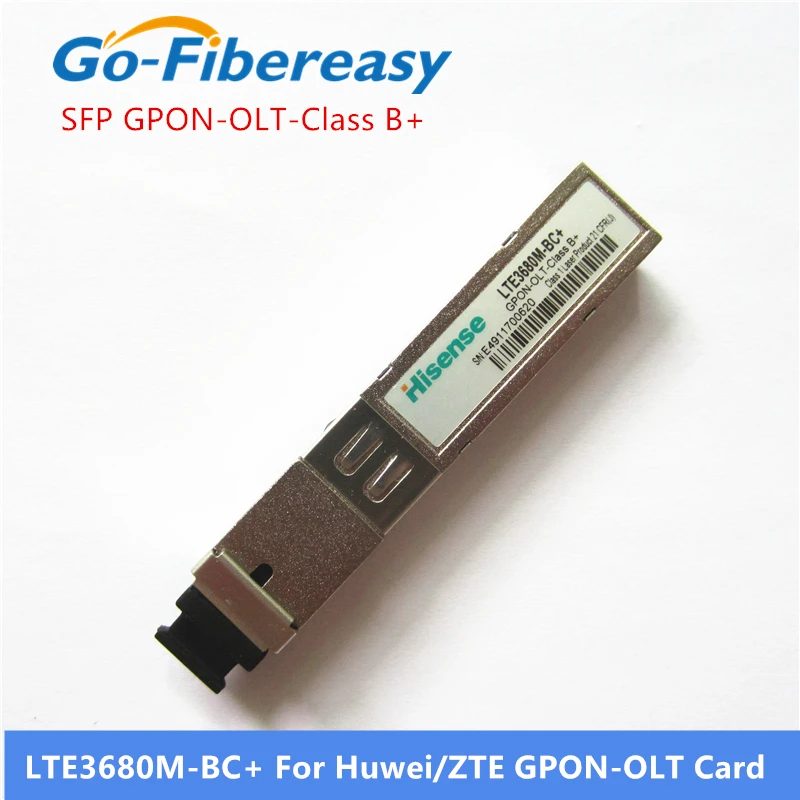 Hisense SFP-модуль LTE3680M-BC + GPON-OLT-класс B + SFP-модуль трансивера SC-коннектор, совместимый с картами Huwei и ZTE GPON
Hisense SFP-модуль LTE3680M-BC + GPON-OLT-класс B + SFP-модуль трансивера SC-коннектор, совместимый с картами Huwei и ZTE GPON