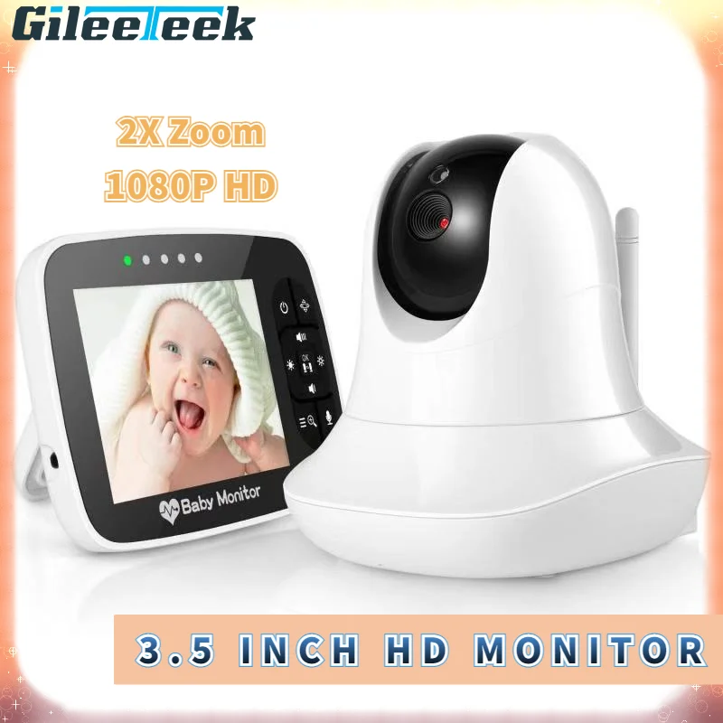 M935 Smart Baby Monitor 1080P HD 3.5 Inch Color LCD Screen Video Two-way Intercom Baby Monitor with Remote Camera Pan Zoom
M935 Smart Baby Monitor 1080P HD 3.5 Inch Color LCD Screen Video Two-way Intercom Baby Monitor with Remote Camera Pan Zoom