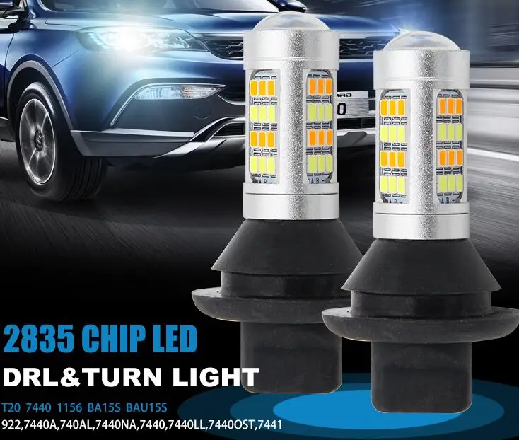 ba15s BAU15S 1156 p21w s25 42led T20 W21W WY21W 7440 light Daytime Running Light+Turn Signal Dual Mode DRL LED External Lights
ba15s BAU15S 1156 p21w s25 42led T20 W21W WY21W 7440 light Daytime Running Light+Turn Signal Dual Mode DRL LED External Lights