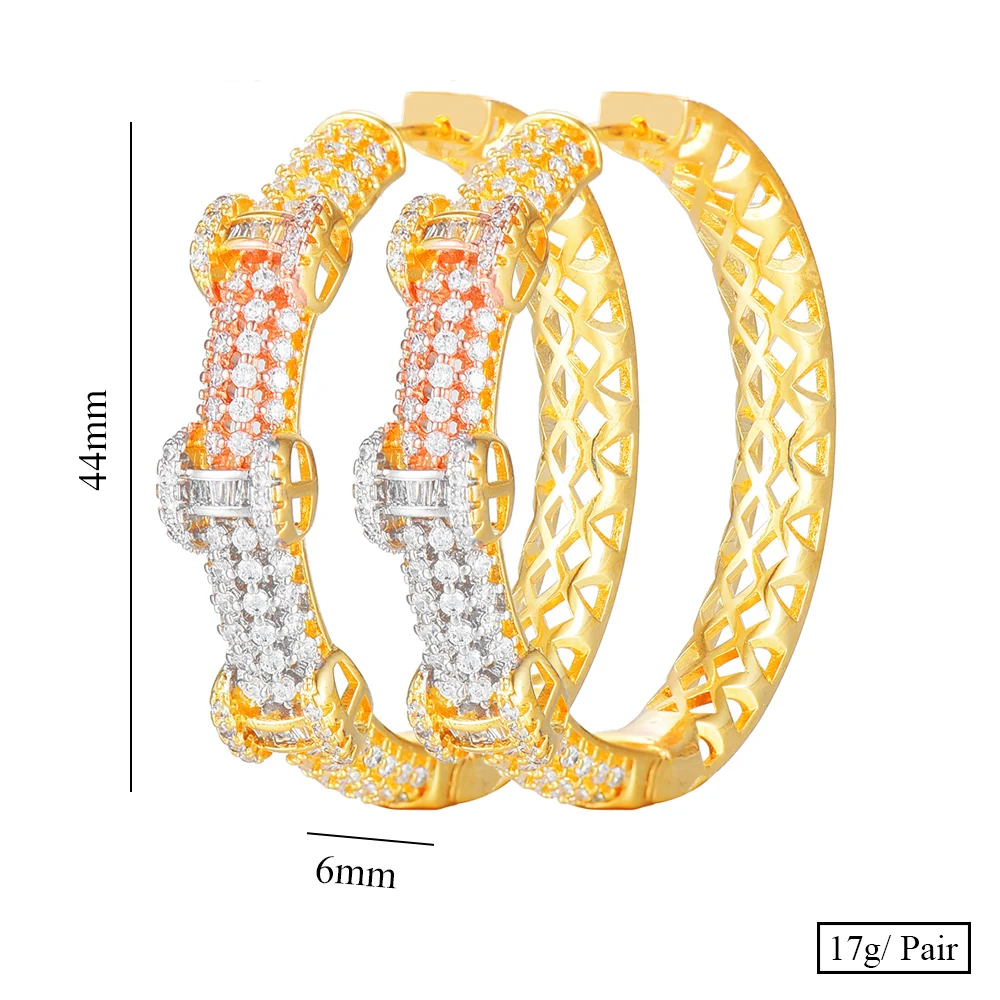 Siscathy 2020 New Trendy Design Cubic Zirconia Dubai Luxury Super Bridal Wedding Earrings for Women Party Jewelry High Quality
Siscathy 2020 New Trendy Design Cubic Zirconia Dubai Luxury Super Bridal Wedding Earrings for Women Party Jewelry High Quality