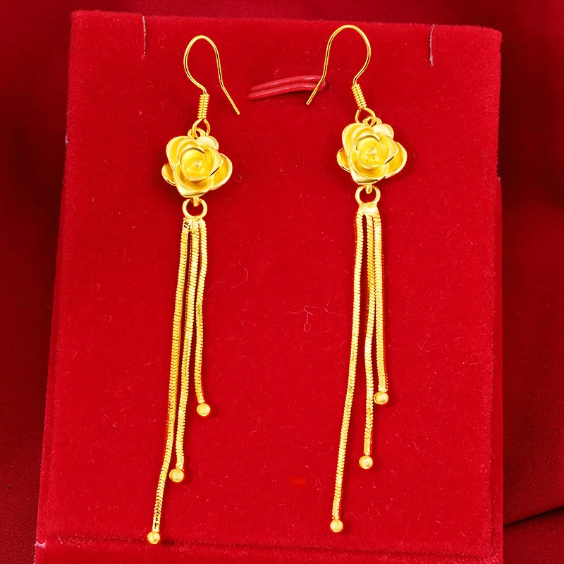 Long Tassel Womens Earring 24K Gold Filled Drop Earrings For Women Fashion Personality Birthdays Holidays Weddings
Long Tassel Womens Earring 24K Gold Filled Drop Earrings For Women Fashion Personality Birthdays Holidays Weddings
