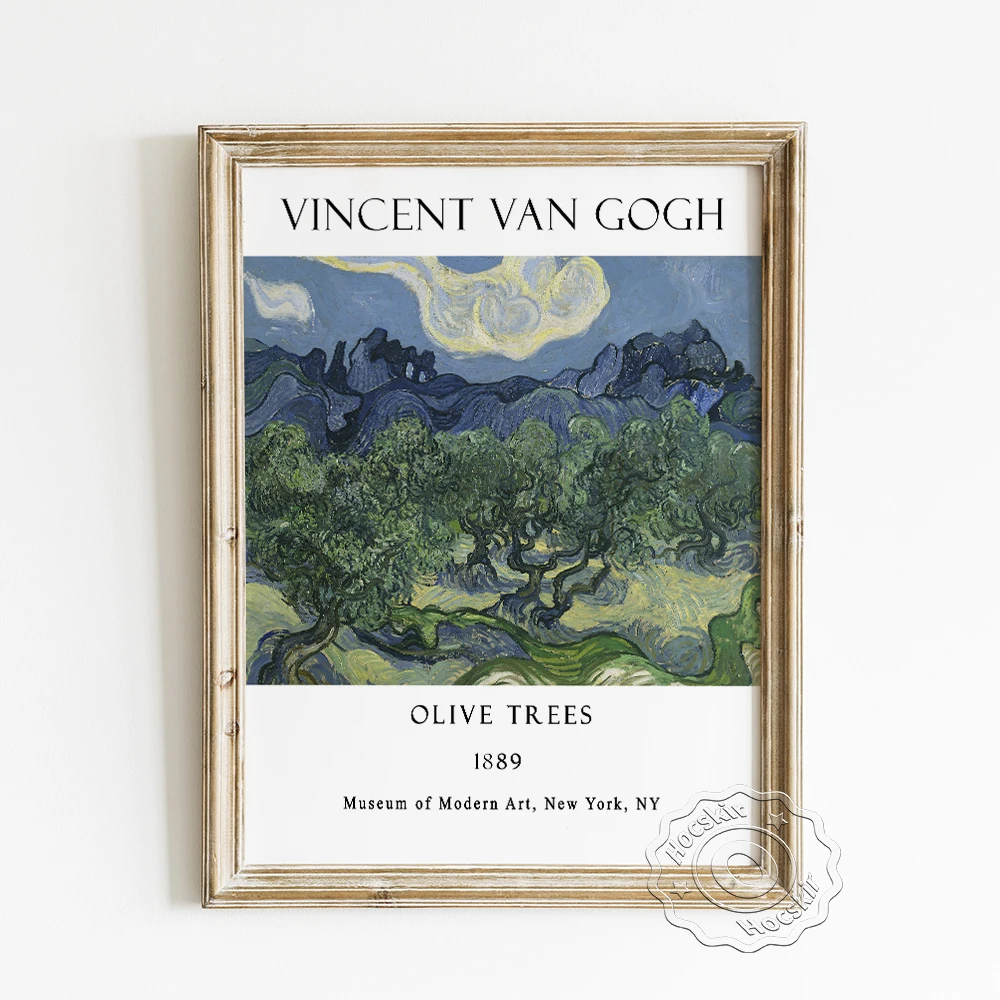 Vincent Van Gogh Exhibition Museum Poster, Olive Trees Scenery Canvas Painting, Post Impressionism Landscape Wall Decor Prints
Vincent Van Gogh Exhibition Museum Poster, Olive Trees Scenery Canvas Painting, Post Impressionism Landscape Wall Decor Prints