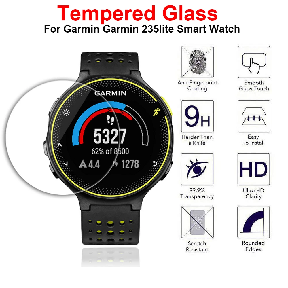 3 Pcs HD Tempered Glass For Garmin 235 lite SmartWatch Screen Protector film 9H 2.5D Ultra Thin Explosion-proof Protective Film
3 Pcs HD Tempered Glass For Garmin 235 lite SmartWatch Screen Protector film 9H 2.5D Ultra Thin Explosion-proof Protective Film