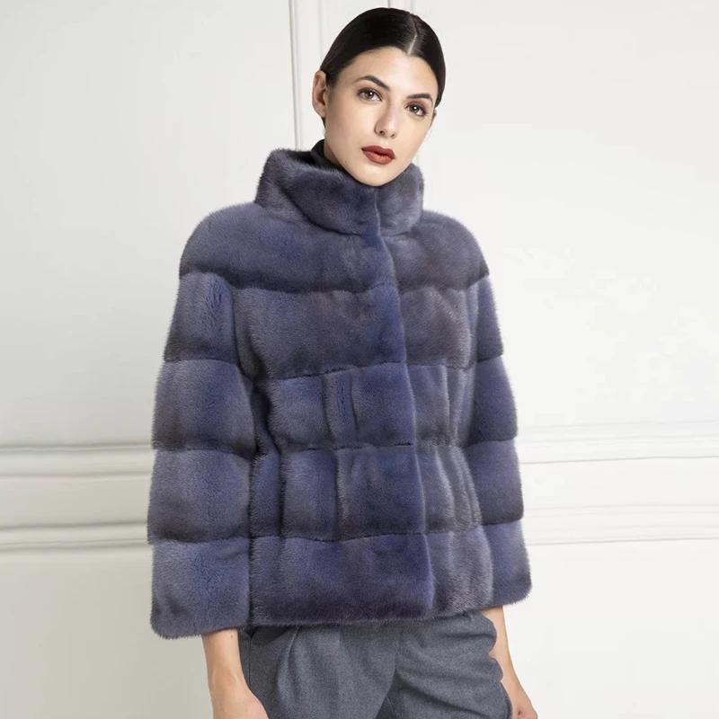 Fashion Short Natural Mink Fur Jackets For Women 2021 New Woman Stand Collar Real Mink Fur Coat Luxury Outwear Trendy Female
Fashion Short Natural Mink Fur Jackets For Women 2021 New Woman Stand Collar Real Mink Fur Coat Luxury Outwear Trendy Female