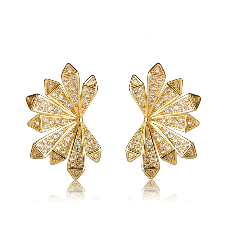 Madrry Fashion OL Style Small Stud Earrings Full Rhinestones Gold Color Pins Copper Women Jewelry Leaves Shape Ears Accessories
Madrry Fashion OL Style Small Stud Earrings Full Rhinestones Gold Color Pins Copper Women Jewelry Leaves Shape Ears Accessories