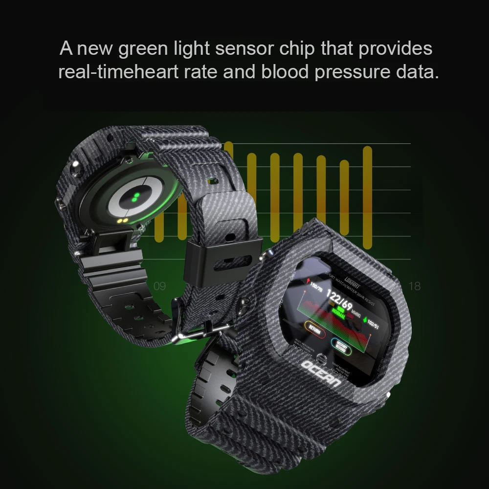 LOKMAT Ocean Smart Watch Men Fitness Tracker Blood Pressure Message Push Heart Rate Monitor Clock Smartwatch Women For Android
LOKMAT Ocean Smart Watch Men Fitness Tracker Blood Pressure Message Push Heart Rate Monitor Clock Smartwatch Women For Android